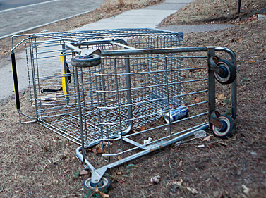 abandoned shopping cart