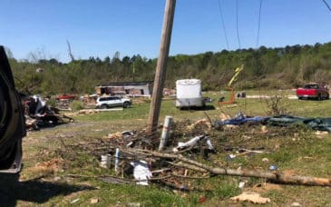 Murray County COVID-19 tornado damage
